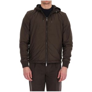 Zegna, Heren, Jassen, Bruin, Maat: L Leer,