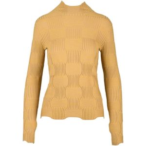 Bottega Veneta, Dames, Truien, Beige, Maat: S Wol,