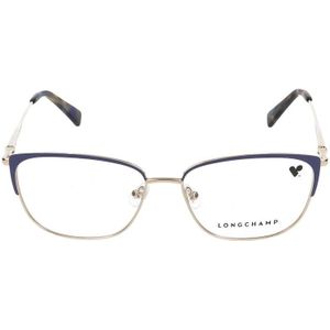 Longchamp - LO2144 - Optische Monturen - Blauw - Metaal - Kattenoog