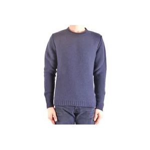 Woolrich Trui met Ronde Hals , Blue , Heren , Maat: S