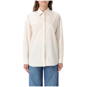 The Row, Dames, Blouses & Shirts, Beige, Maat: S