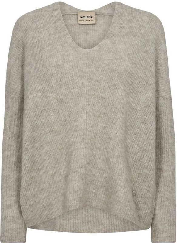 MOS MOSH - THORA - Oversized Gebreide Pullover - Met Ribboorden