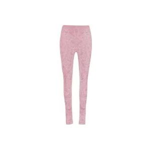 Versace Damesleggings , Pink , Dames , Maat: XS