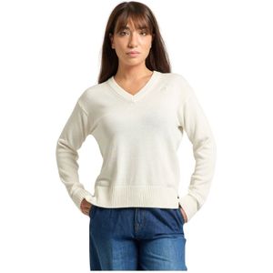 K-Way, Dames, Truien, Wit, Maat: XL Katoen,