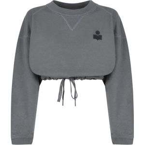 Marant étoile, Dames, Sweatshirts & Hoodies, Grijs, Maat: XS Katoen,