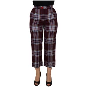 Dolce & Gabbana, Dames, Broeken, Veelkleurig, Maat: S Katoen,