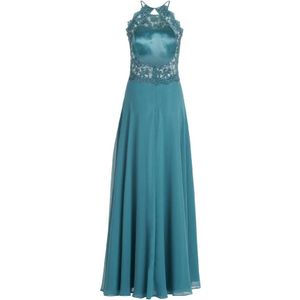 vera mont, Dames, Jurken, Blauw, Maat: XS Chiffon,