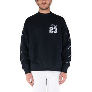 Off White - Sweatshirt - Zwart - Heren - Katoen