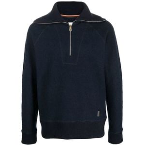 Paul Smith, Heren, Sweatshirts & Hoodies, Blauw, Maat: M Wol,