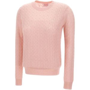 Sun68, Dames, Truien, Roze, Maat: S Wol,