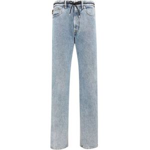 Roberto Cavalli, Heren, Jeans, Blauw, Maat: W38 Katoen,