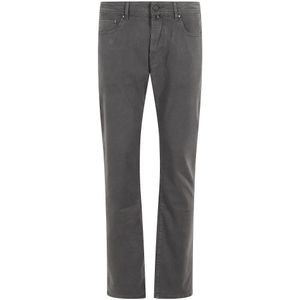 Jacob Cohën, Heren, Broeken, Grijs, Maat: W33