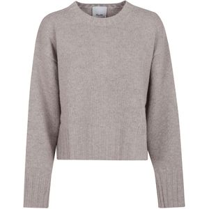 Allude, Dames, Truien, Beige, Maat: S Wol,