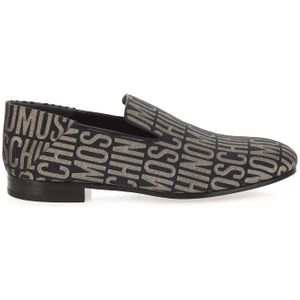 Moschino, Heren, Schoenen, Zwart, Maat: 40 EU Leer,