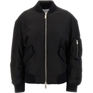 Off White, Dames, Jassen, Zwart, Maat: XS Nylon,