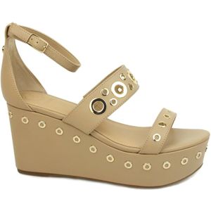 Guess, Dames, Schoenen, Beige, Maat: 35 EU Leer,