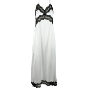 Msgm, Dames, Jurken, Wit, Maat: S Poliester,