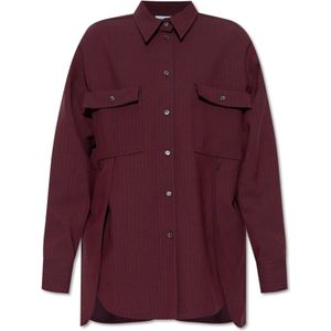 Ferragamo, Dames, Blouses & Shirts, Rood, Maat: XS Wol,