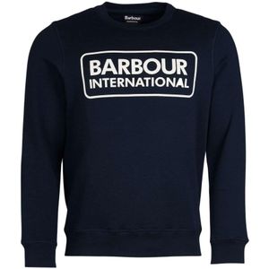 Barbour, Heren, Sweatshirts & Hoodies, Blauw, Maat: XL Katoen,