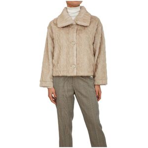 Kocca, Dames, Jassen, Beige, Maat: L Poliester,