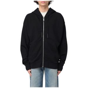 44 Label Group - Back Logo Printed Hoodie - Zwart - 100% Katoen