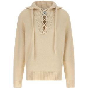 Marant étoile, Dames, Sweatshirts & Hoodies, Beige, Maat: 2XS Wol,