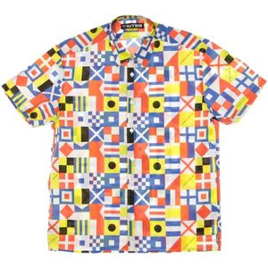 Iuter, Heren, Overhemden, Veelkleurig, Maat: L Katoen,