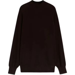 Aspesi, Dames, Sweatshirts & Hoodies, Zwart, Maat: S Wol,