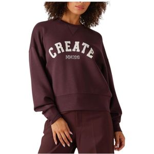 MOS Mosh - Mmcelli O-Ls - Sweatshirt - Rood - Viscose