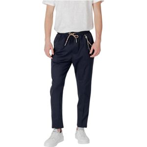 Gianni Lupo, Heren, Broeken, Blauw, Maat: S