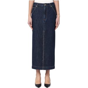 Darkpark, Dames, Rokken, Blauw, Maat: W25 Denim,