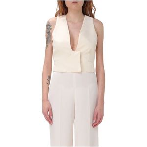 Twinset, Dames, Jassen, Beige, Maat: S