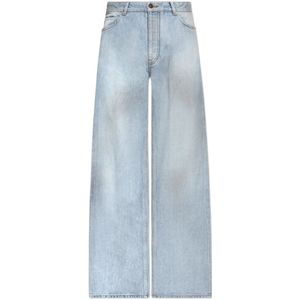 Balenciaga, Heren, Jeans, Blauw, Maat: W30 Katoen,