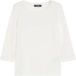 Weekend Max Mara, Dames, Tops, Wit, Maat: S Katoen,