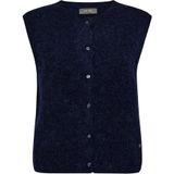 MOS MOSH - Thora - Gebreid Vest - Blauw