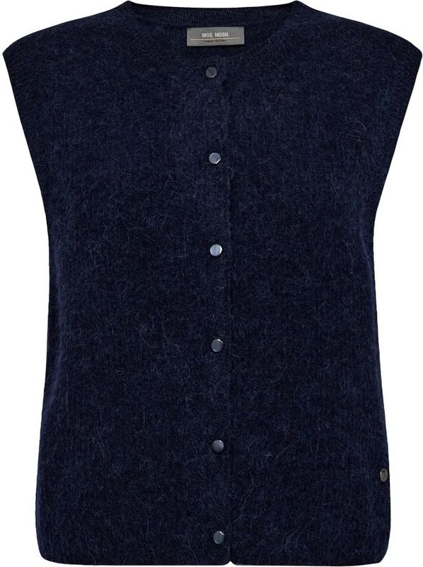 MOS MOSH - Thora - Gebreid Vest - Blauw