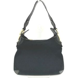 Gucci Vintage, Dames, Pre-owned, Zwart, Maat: ONE Size Katoen,