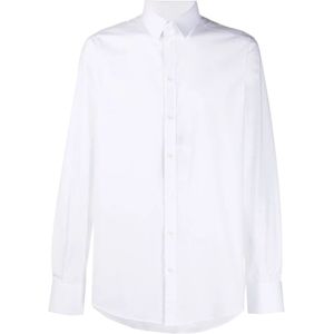 Dolce & Gabbana, Heren, Overhemden, Wit, Maat: M Katoen,