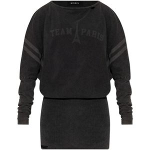 Misbhv, Dames, Jurken, Grijs, Maat: XS Katoen,