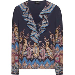 Etro, Dames, Blouses & Shirts, Veelkleurig, Maat: M Zijde,