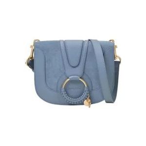 Chloé Leather shoulder-bags , Blue , Dames , Maat: ONE Size