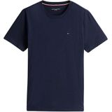 Tommy Hilfiger - Slim Fit T-Shirt - Blauw - Katoen Stretch