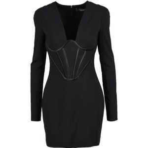 Versace, Dames, Jurken, Zwart, Maat: XS Viscose,