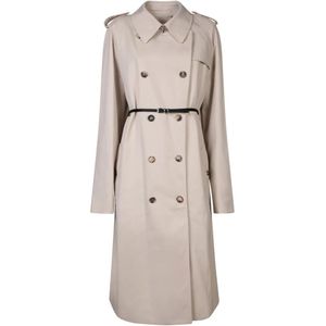 Givenchy, Dames, Mantels, Beige, Maat: 2XS Katoen,