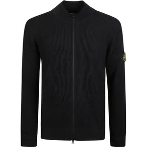 Stone Island, Heren, Truien, Zwart, Maat: L
