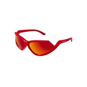 Balenciaga Rode zonnebril Bb0289S , Red , unisex , Maat: ONE Size