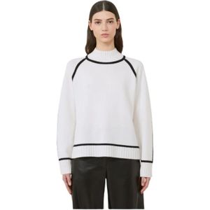 Max Mara, Dames, Truien, Wit, Maat: L Leer,