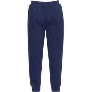 Schott Nyc, Heren, Broeken, Blauw, Maat: XL Fleece,