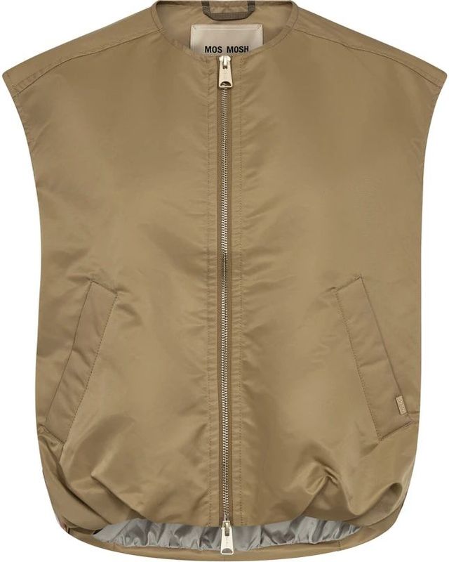 MOS Mosh - Vest Jas Sesam - Beige - Katoen - Bubbeleffect