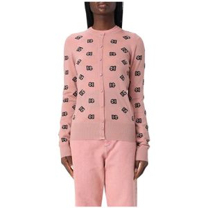 Dolce & Gabbana, Dames, Truien, Roze, Maat: 2XL
